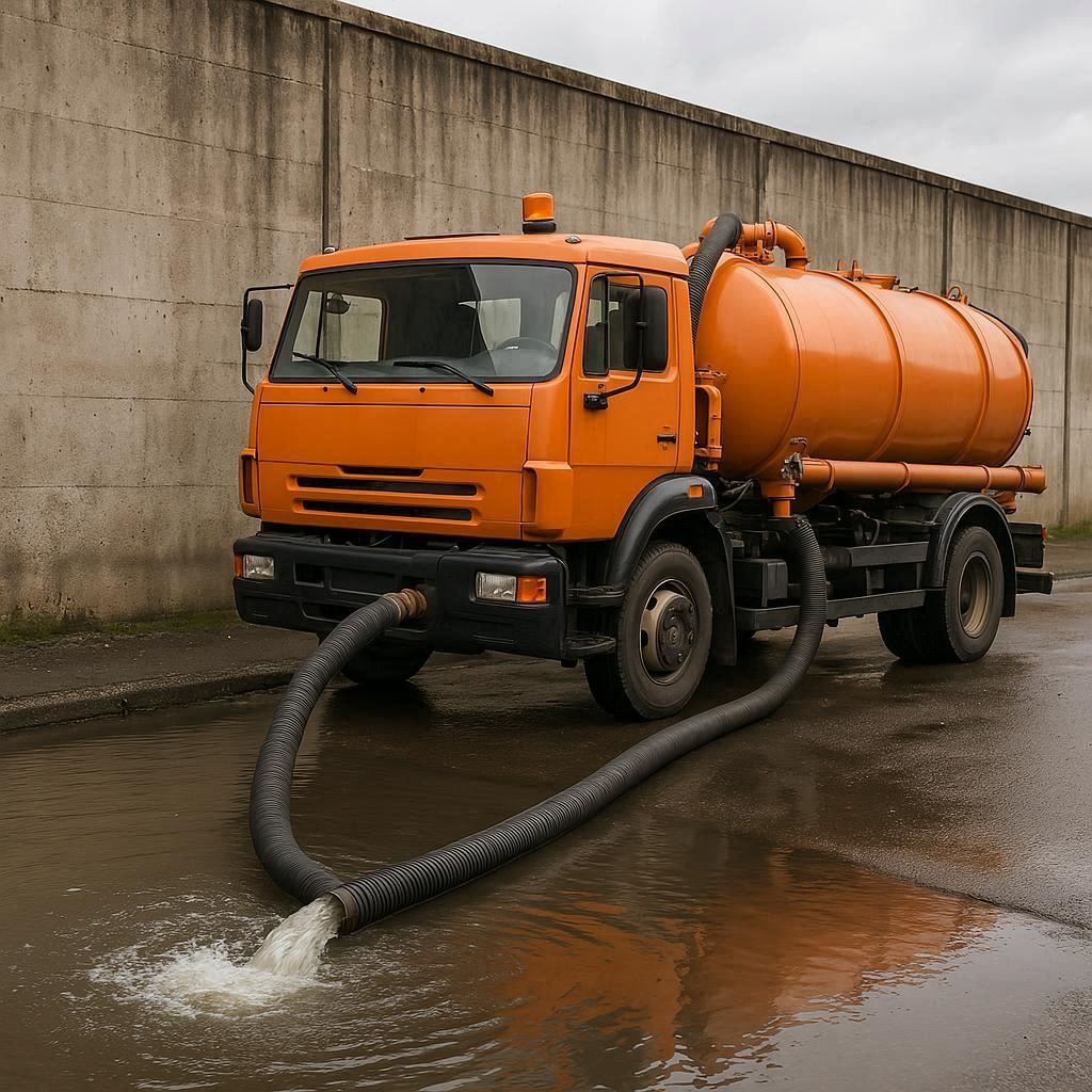 Откачка воды в Серпухове