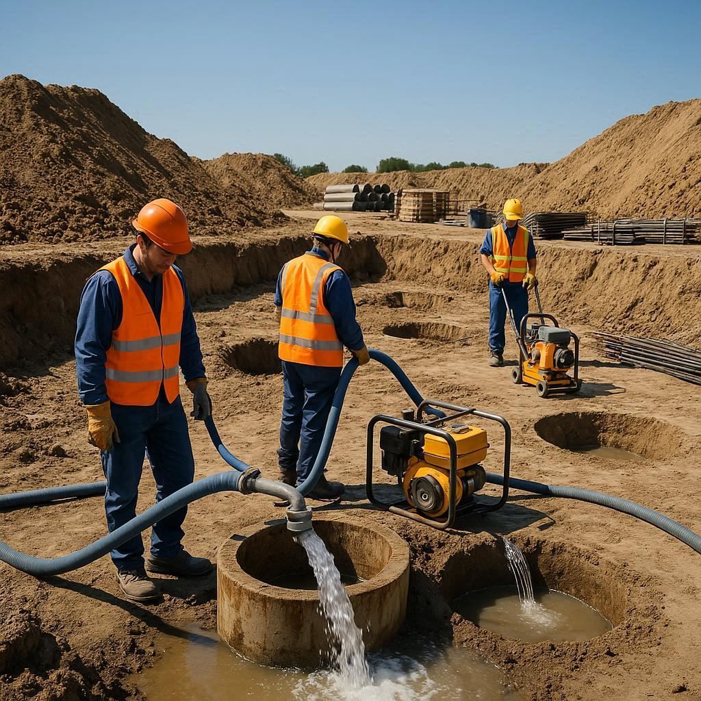 Глубинное водопонижение скважинами в Серпухове